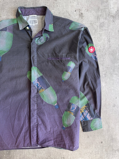 Cav Empt Energy Big Oversized Cotton Shirt | Extra Large, Multicoloured
