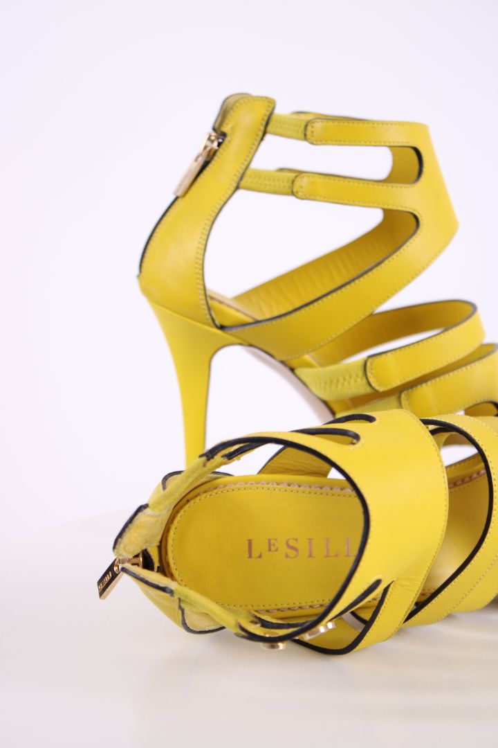Le Silla Strappy ankle high heels Yellow 38 | O/S, Yellow