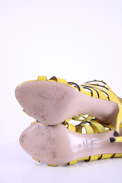 Le Silla Strappy ankle high heels Yellow 38 | O/S, Yellow