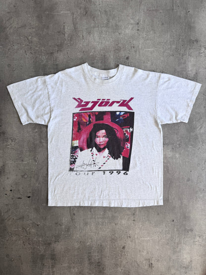 1996 Bjork Euro Tour Single Stitch Graphic Tee | Extra Large, Red