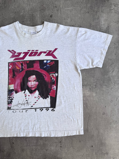 1996 Bjork Euro Tour Single Stitch Graphic Tee | Extra Large, Red