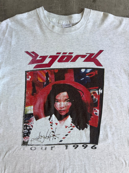 1996 Bjork Euro Tour Single Stitch Graphic Tee | Extra Large, Red