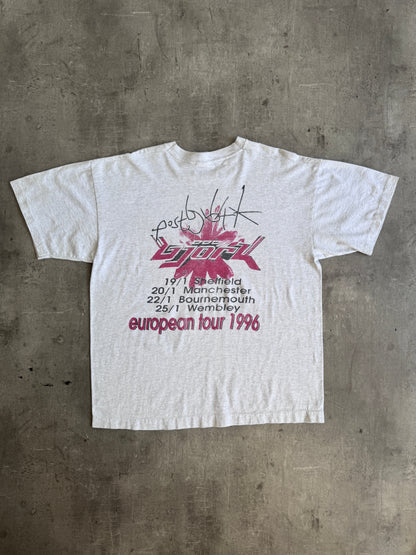 1996 Bjork Euro Tour Single Stitch Graphic Tee | Extra Large, Red