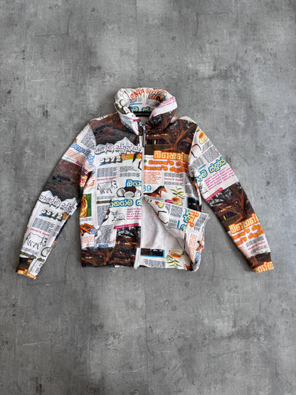 1990s Issey Miyake Mercibeaucoup Collage Zip Sweatshirt