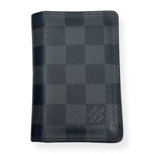 LOUIS VUITTON DAMIER CANVAS POCKET ORGANISER GRAPHITE | O/S, Graphite