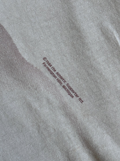 1984 Nude Portrait Single Stitch Graphic Tee | Large, Red