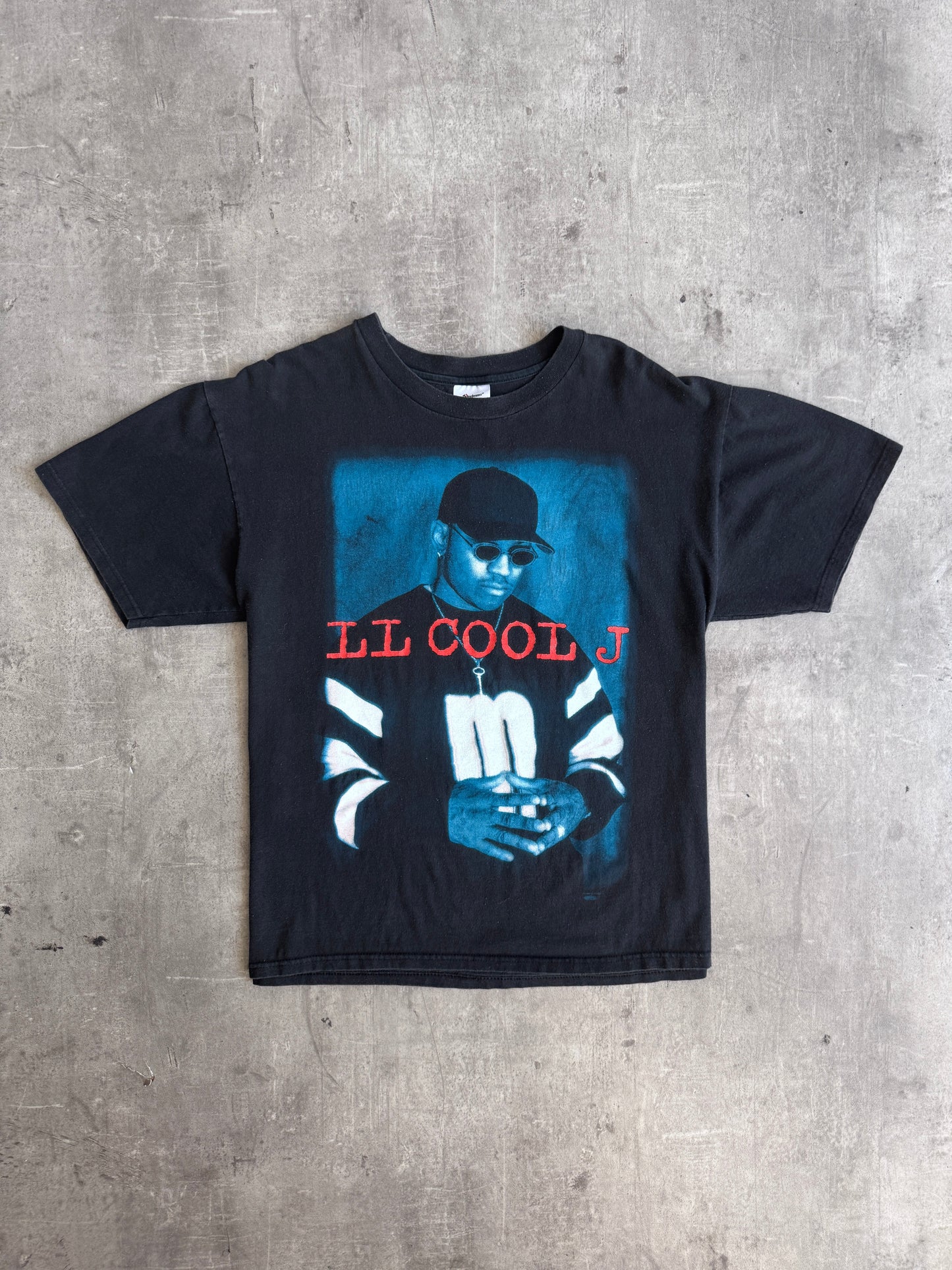 1996 LL Cool J 'Mr. Smith' Double Graphic Rap Tee | Medium, Multicoloured