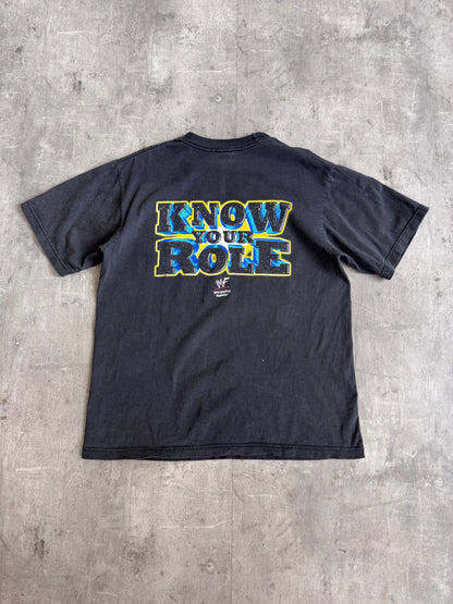 2001 "The Rock GR8 One" Washed Black Graphic Tee