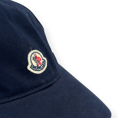 MONCLER COTTON GABARDINE BASEBALL CAP NAVY 56 / S | O/S, Navy