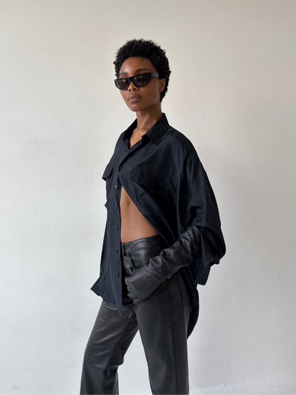 SILK SHIRT | Default Title, Black