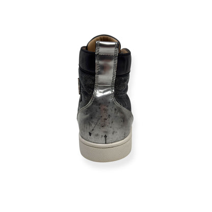 CHRISTIAN LOUBOUTIN LOU SPIKES ORLATO SNEAKER BLACK / WHITE 41 / UK7 | UK 7, Black