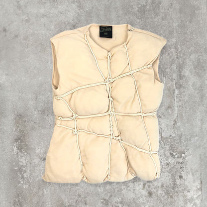 Archive Jean Paul Gaultier Bondage Style Puffer Top | Default Title, Cream