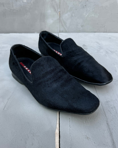 Prada Ponyhair Leather Slip-On Loafer - UK 5