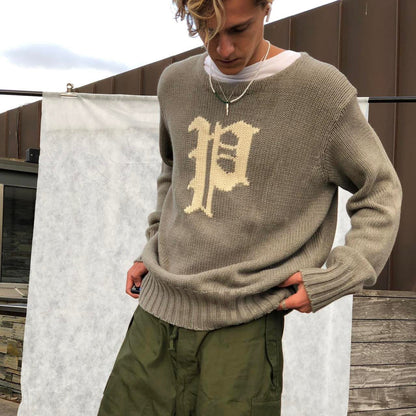 Chunky Knit Jumper / Sweater by Polo Ralph Lauren | Default Title, Grey