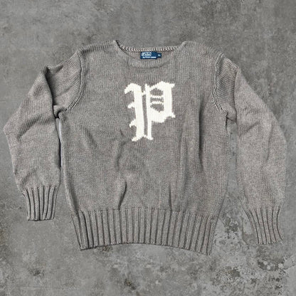Chunky Knit Jumper / Sweater by Polo Ralph Lauren | Default Title, Grey