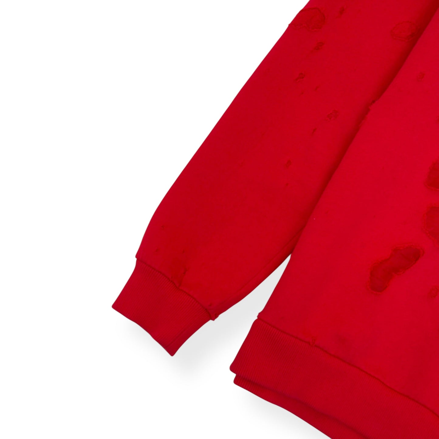 GIVENCHY DISTRESSED LOGO HOODIE RED M | Medium, Red