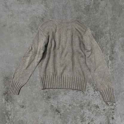 Chunky Knit Jumper / Sweater by Polo Ralph Lauren | Default Title, Grey