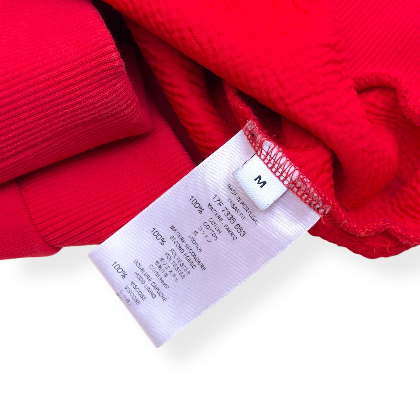 GIVENCHY DISTRESSED LOGO HOODIE RED M | Medium, Red