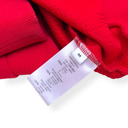GIVENCHY DISTRESSED LOGO HOODIE RED M | Medium, Red