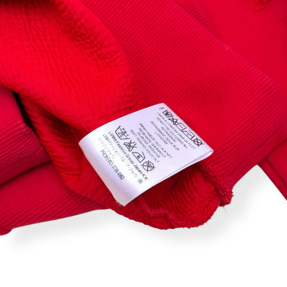 GIVENCHY DISTRESSED LOGO HOODIE RED M | Medium, Red
