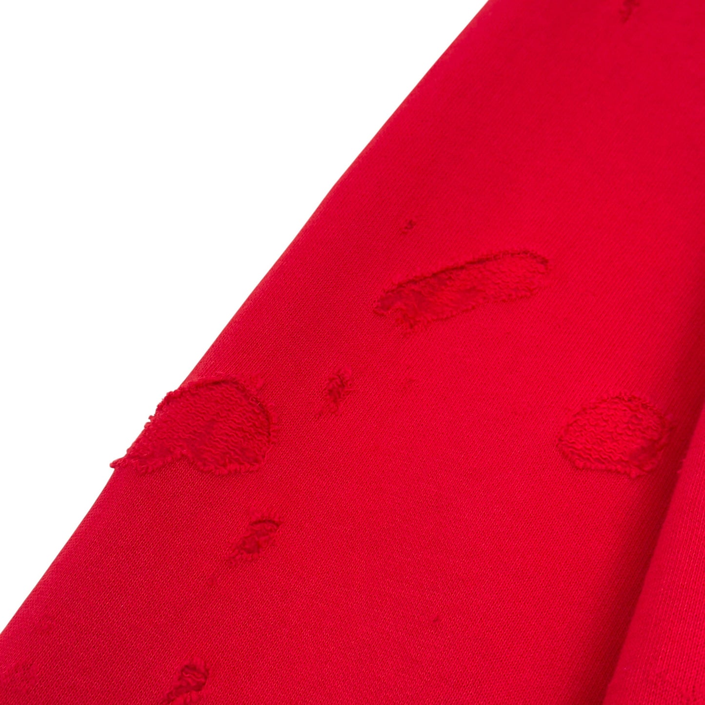 GIVENCHY DISTRESSED LOGO HOODIE RED M | Medium, Red