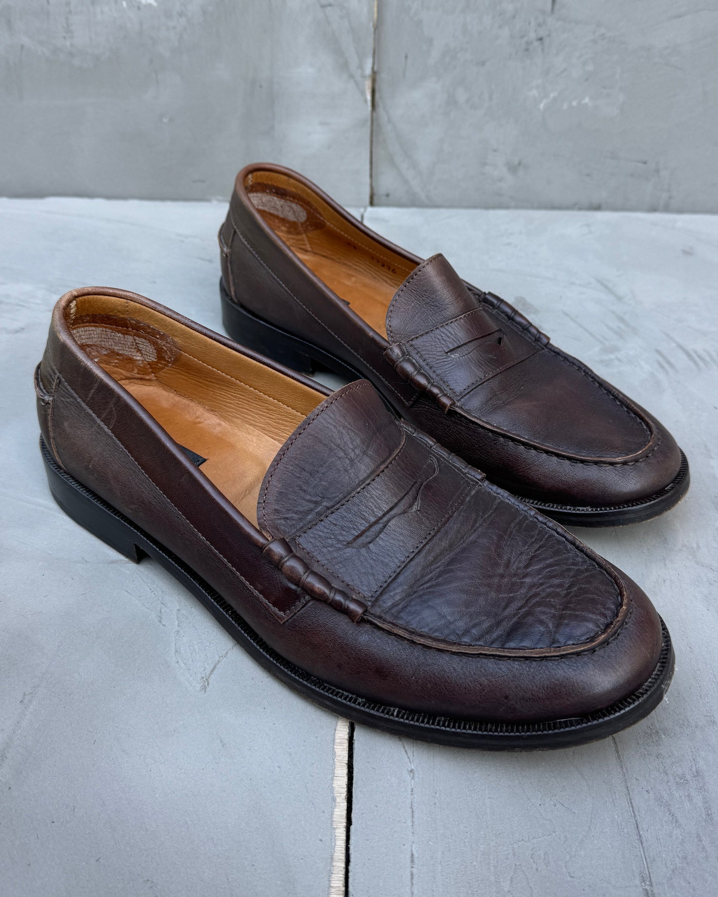 APC Brown Leather Loafers - UK 9