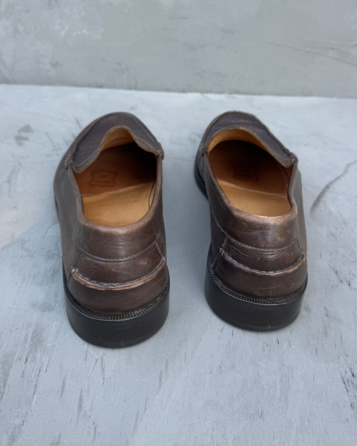 APC Brown Leather Loafers - UK 9