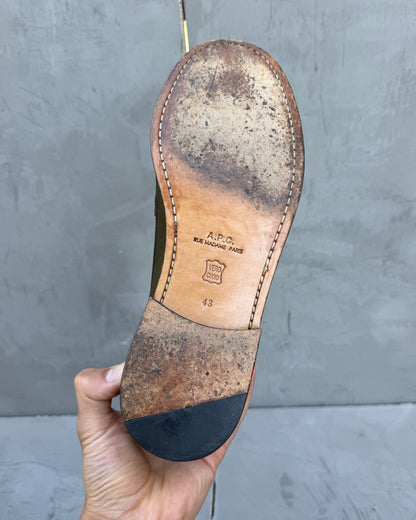 APC Brown Leather Loafers - UK 9