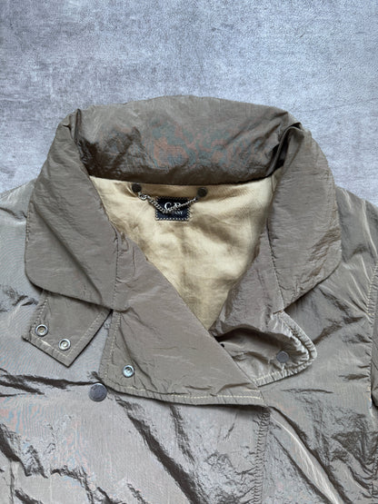 A/W C.P. Company Goose Down D-Breasted Nylon Jacket | Medium, Beige
