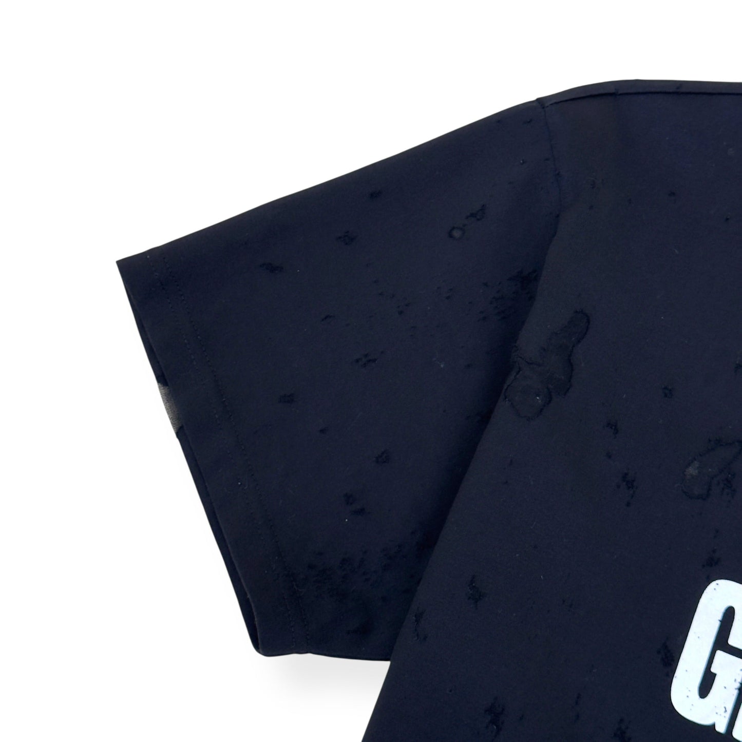 GIVENCHY DISTRESSED LOGO T-SHIRT BLACK S | Small, Black