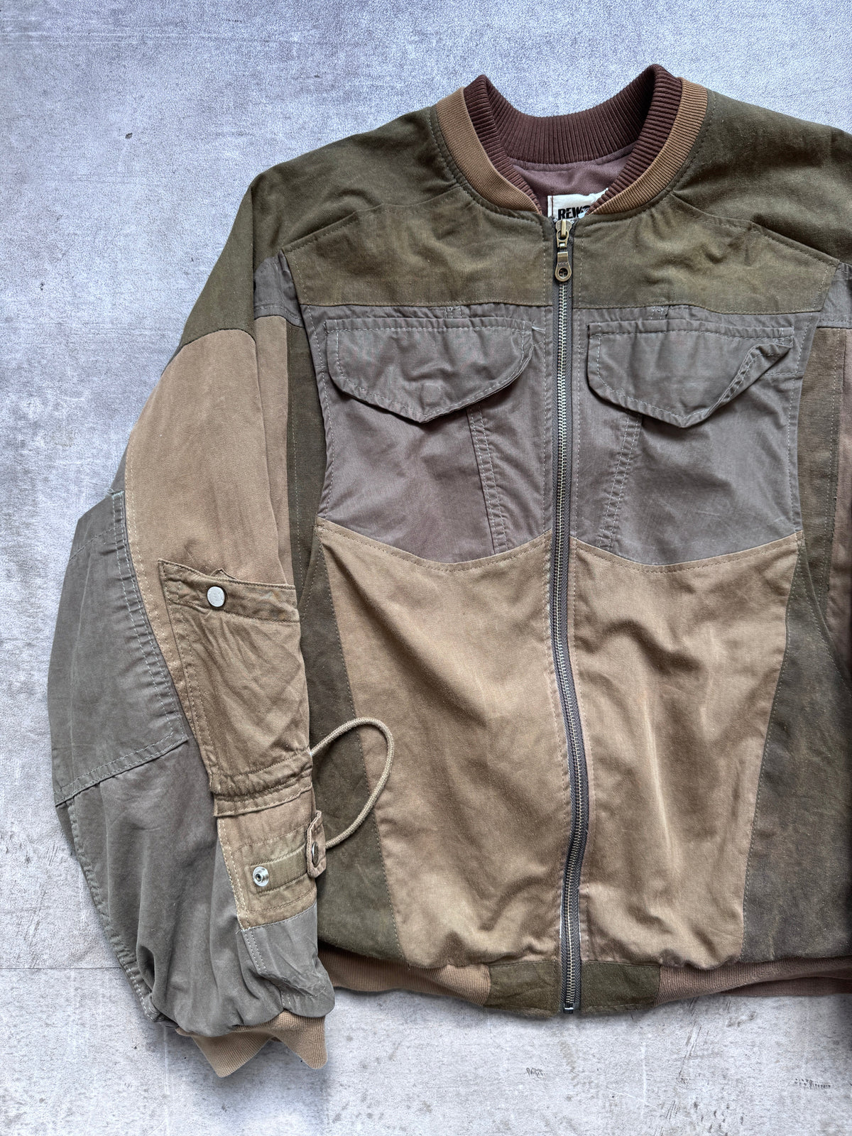 VT Rework: C.P. Company Waxed Cotton Utility Blouson | Medium, Multicoloured