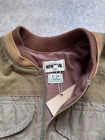 VT Rework: C.P. Company Waxed Cotton Utility Blouson | Medium, Multicoloured