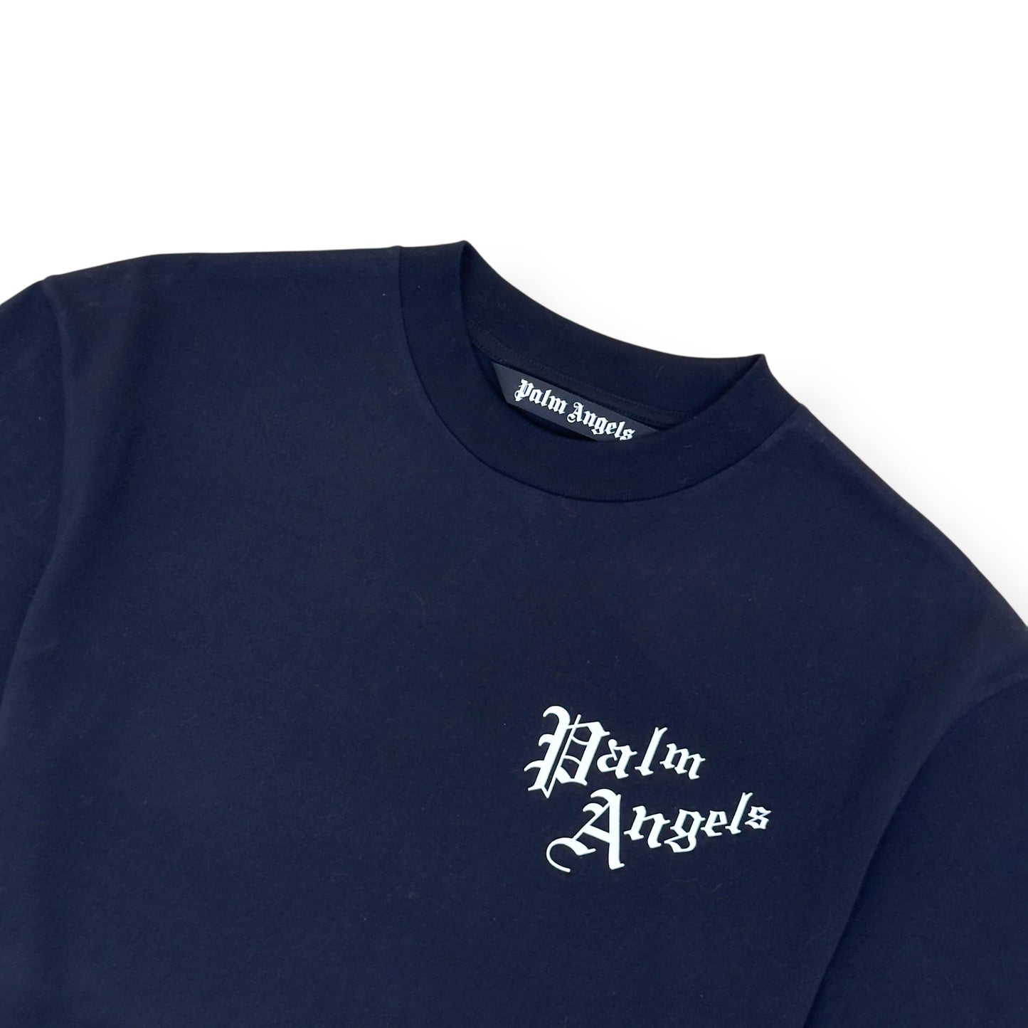 PALM ANGELS FLAMING HEART T-SHIRT BLACK L | Large, Black