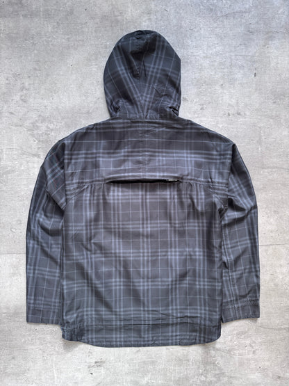2000's Burberry UK Made Packable Plaid Tech Jacket | Large