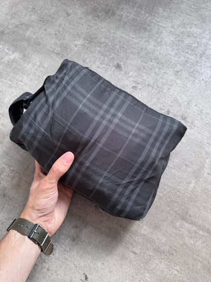 2000's Burberry UK Made Packable Plaid Tech Jacket | Large