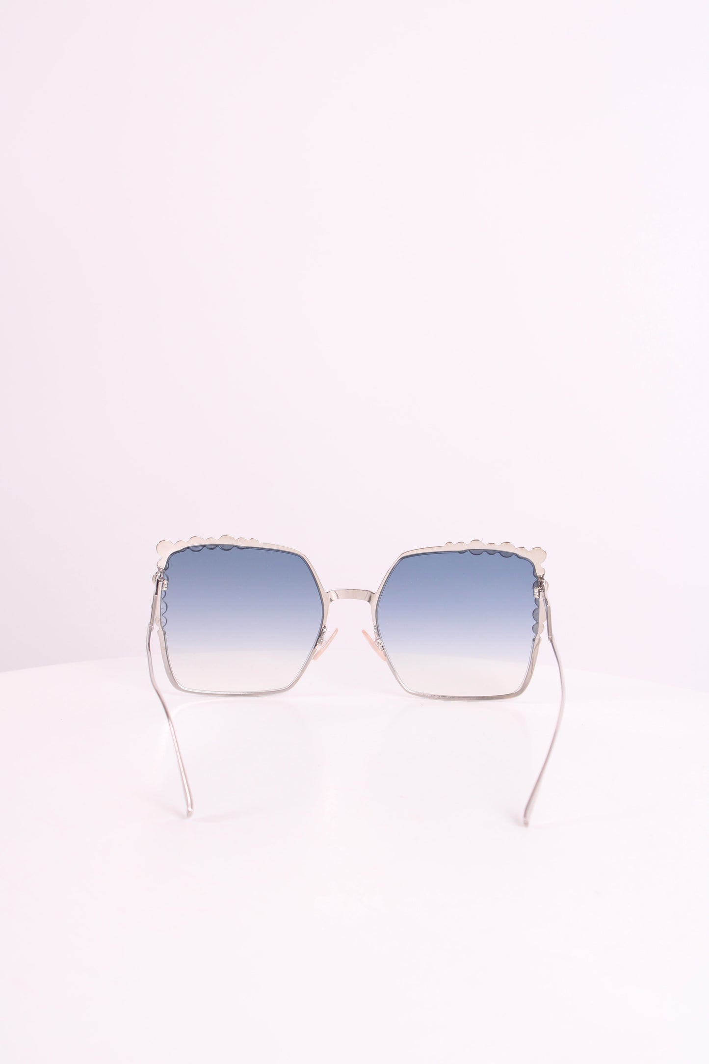 Fendi Embellished Square Sunglasses Blue/Red | O/S, Blue
