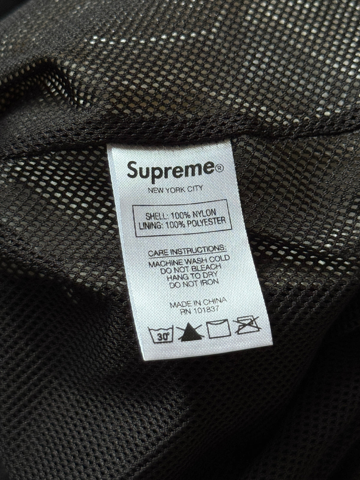 S/S 2019 Supreme S Logo Black Track Jacket | Large