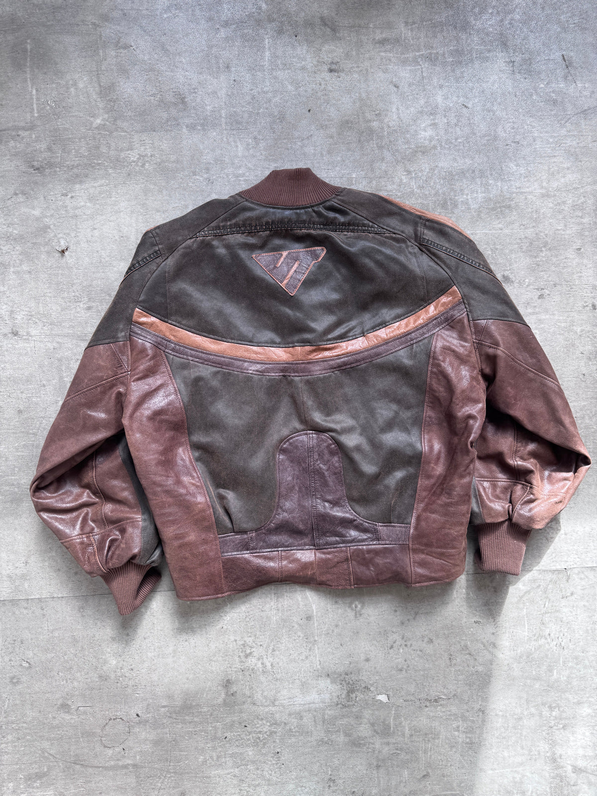 VT Rework: Marlboro Waxed Cotton Quad Pocket Leather Utility Jacket | Large, Brown