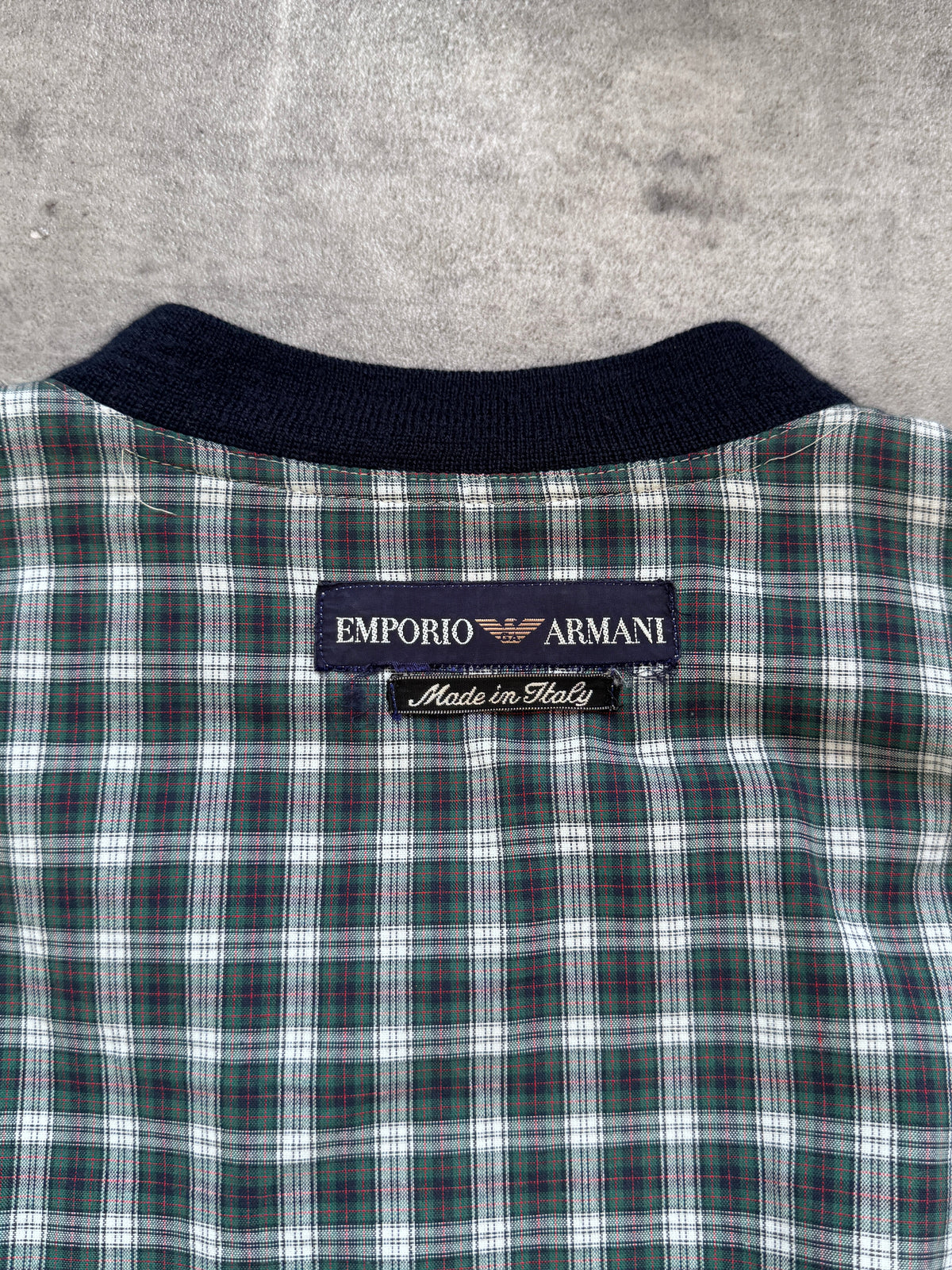 1980's Emporio Armani Plaid Check Reversible Blouson (Sold As Seen) | Medium, Multicoloured