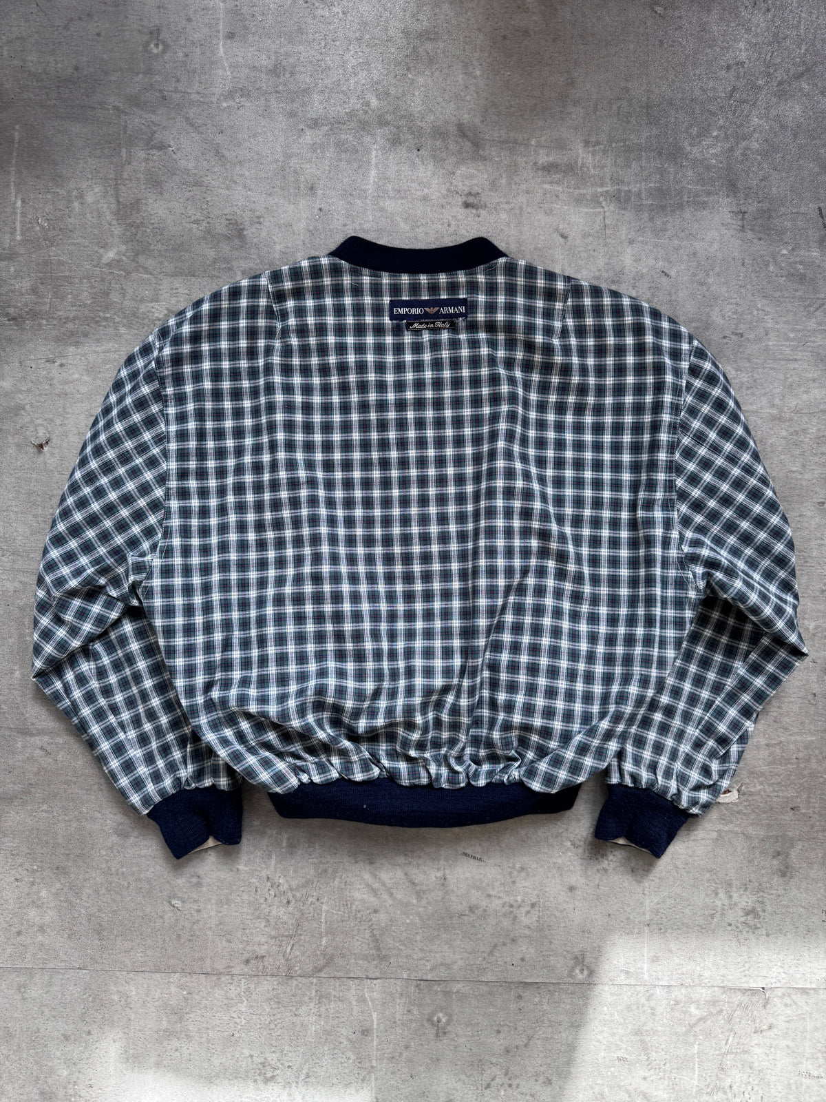 1980's Emporio Armani Plaid Check Reversible Blouson (Sold As Seen) | Medium, Multicoloured