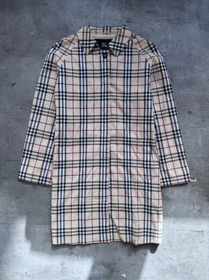 2000's Burberry Full Nova Check 3/4 Length Jacket | Medium, Checkered