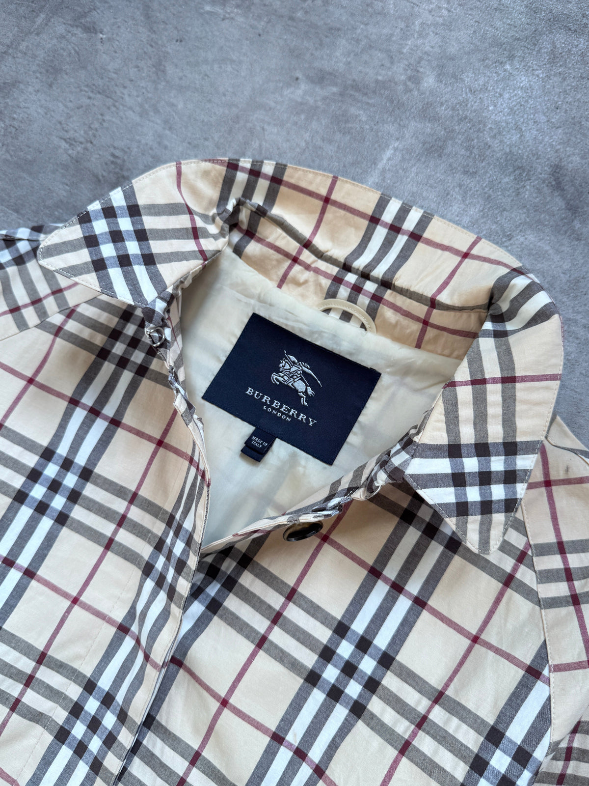 2000's Burberry Full Nova Check 3/4 Length Jacket | Medium, Checkered