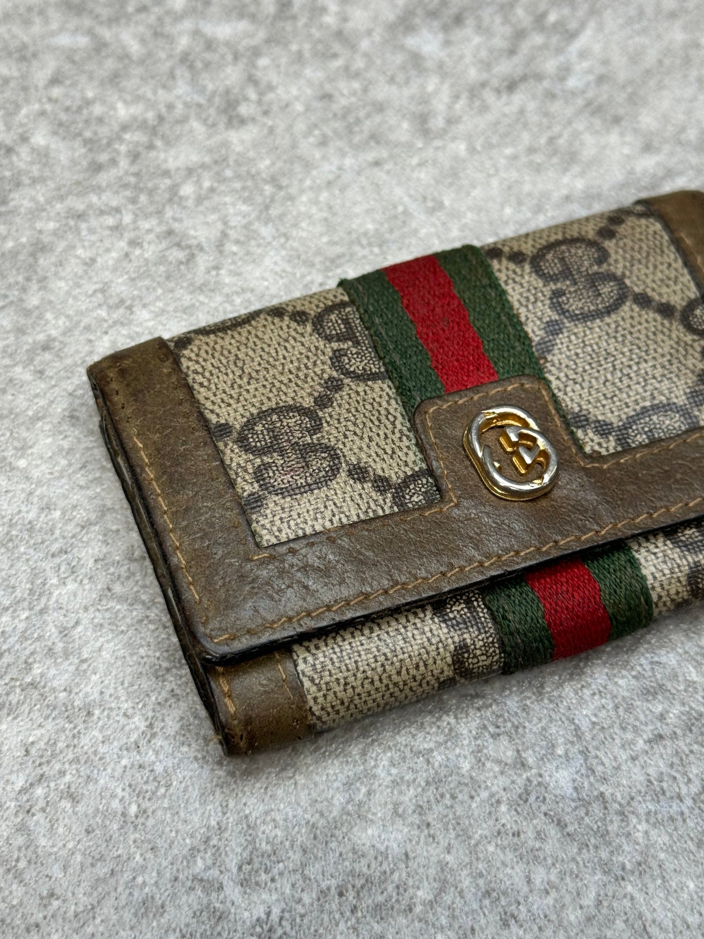 Gucci Supreme GG Web Bifold Key Pouch