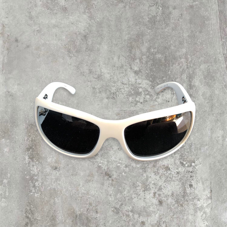 Chanel Sunglasses Oversized CC logo with White Frame | O/S, Orange