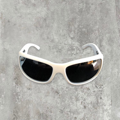 Chanel Sunglasses Oversized CC logo with White Frame | O/S, Orange