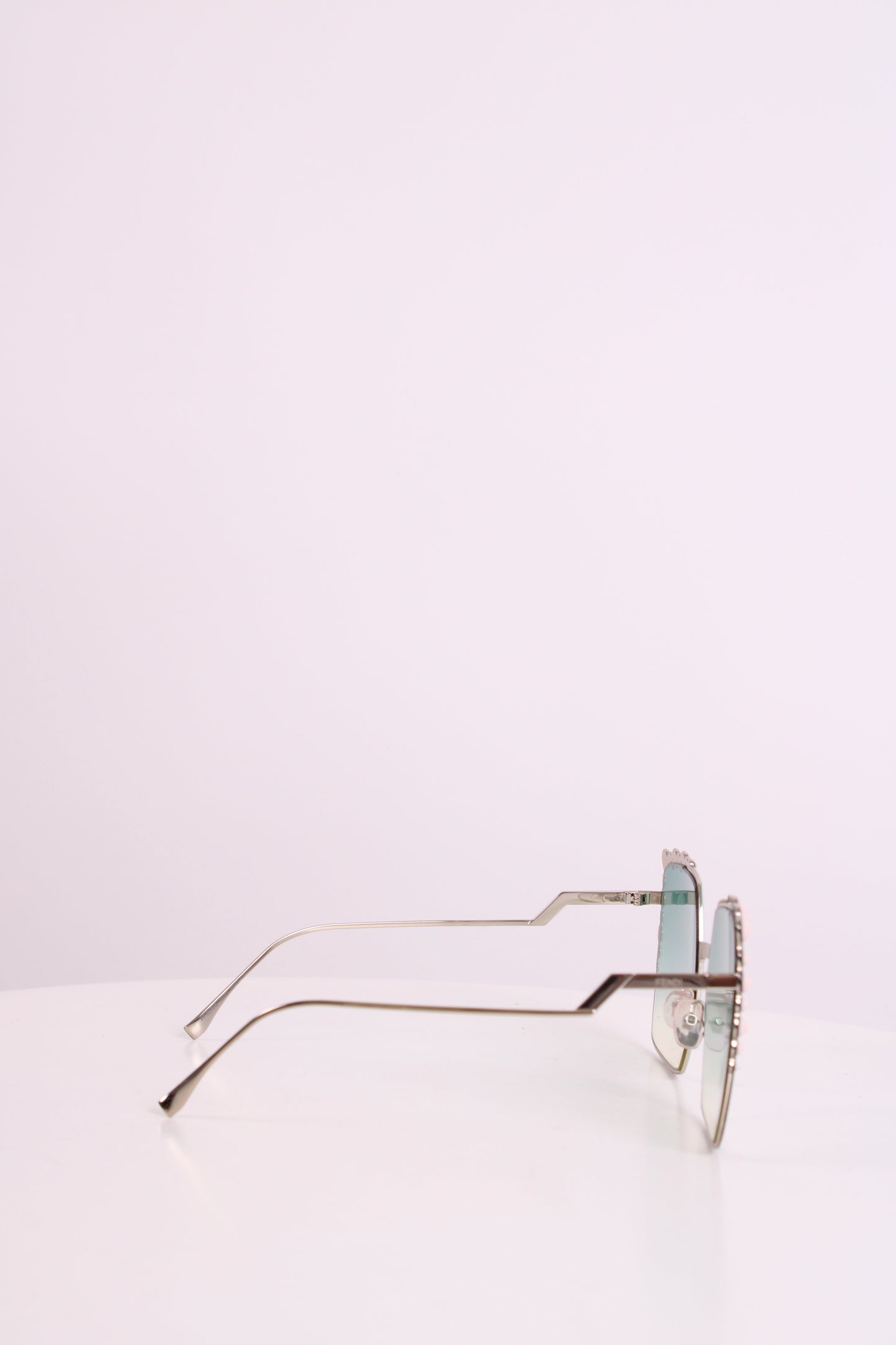Fendi Embellished Square Sunglasses Green | O/S, Green