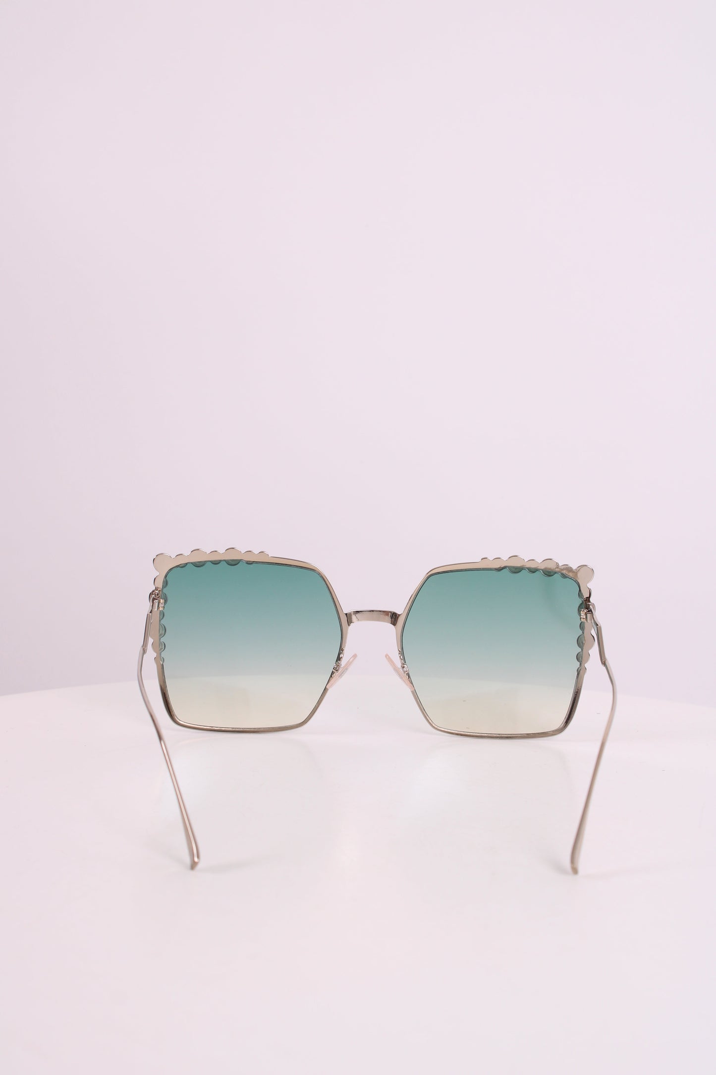 Fendi Embellished Square Sunglasses Green | O/S, Green