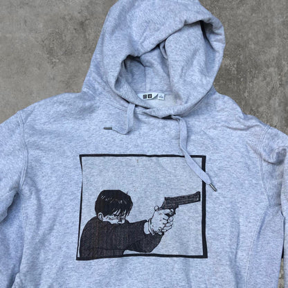 Pistol Anime Graphic Hoodie | Default Title, Black