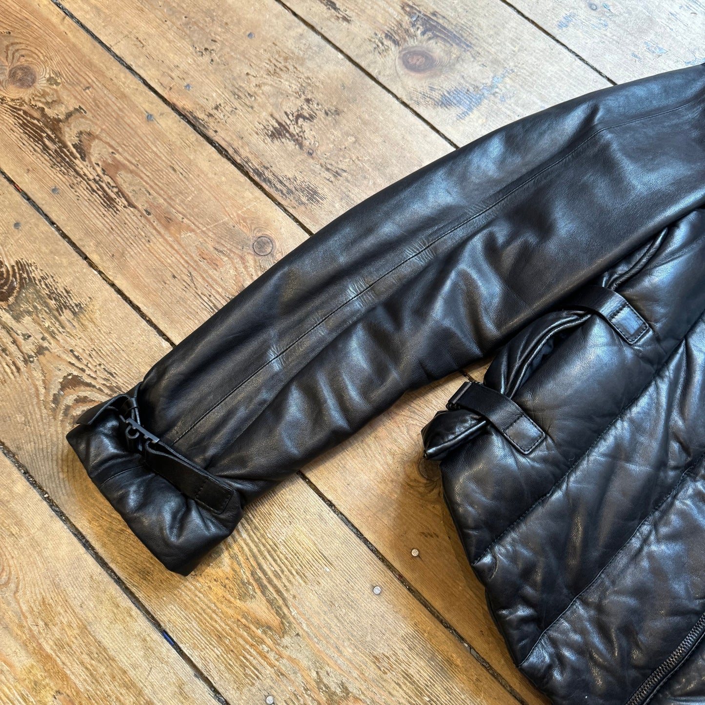 1990's Gucci Black Leather Jacket