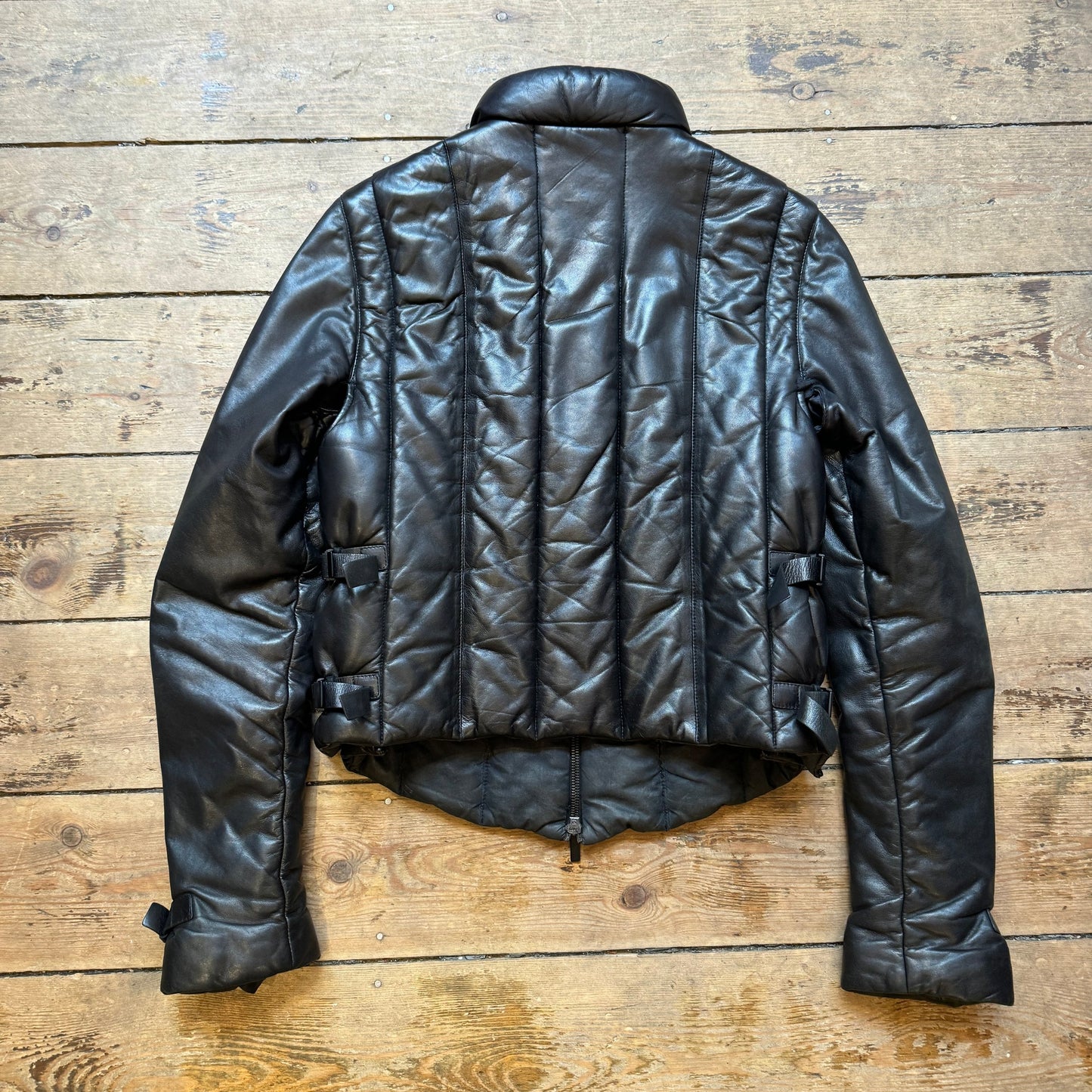 1990's Gucci Black Leather Jacket